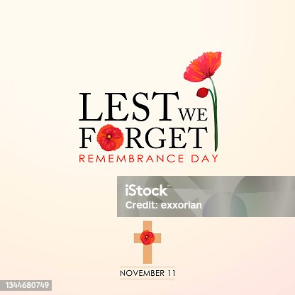 istock Remembrance Day Lest We Forget 1344680749