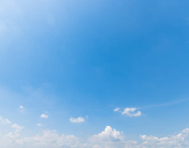 istock Panoramic view of clear blue sky and clouds, clouds with background. 1344689319