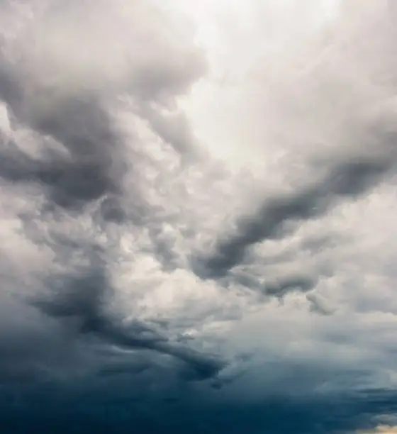 Photo of Dark Oppressive Storm Cloud Background