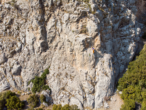 extreme sport, climbing rope, rock climber, gear