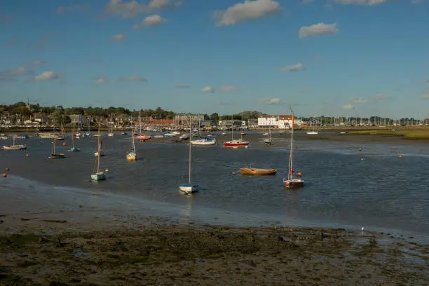 Photo of Boats on the River Deben at Woodbridge in Suffolk, UK