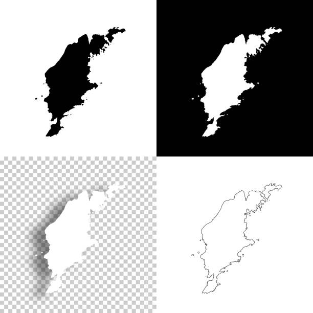 Gotland maps for design. Blank, white and black backgrounds - Line icon Map of Gotland for your own design. Four maps with editable stroke included in the bundle: - One black map on a white background. - One blank map on a black background. - One white map with shadow on a blank background (for easy change background or texture). - One line map with only a thin black outline (in a line art style). The layers are named to facilitate your customization. Vector Illustration (EPS10, well layered and grouped). Easy to edit, manipulate, resize or colorize. Vector and Jpeg file of different sizes. gotland stock illustrations