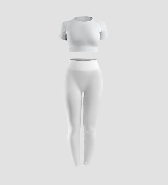 istock Mockup of white female compression underwear, 3D rendering, isolated on background. 1344708369