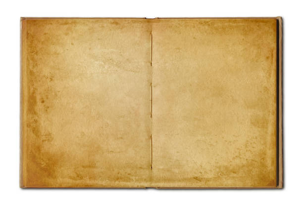 istock Vintage open book isolated on white background 1344709828