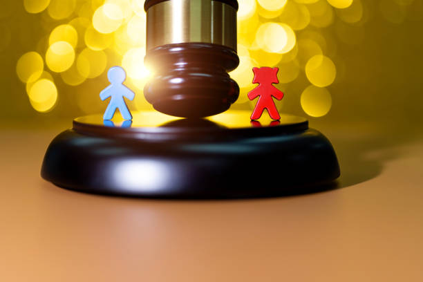 Concept of divorce and custody child.