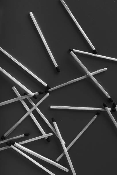 istock Matches on a paper background, an abstraction about teamwork and modern relationships 1344714615