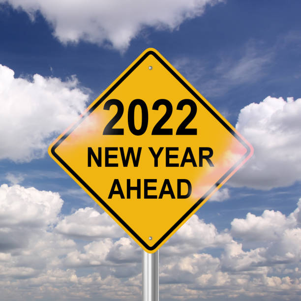 istock New year 2022 road start warning sign 1344721289
