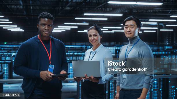 One Team Computer Sytem Diverse Team Of Data Center System Administrators And It Specialists ...