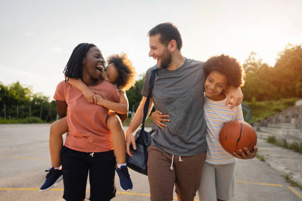 istock Happy active blended family 1344733616