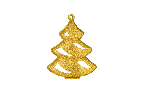 istock Christmas Toy, Christmas Tree Isolated On White Background. New Year Decor. 1344734051