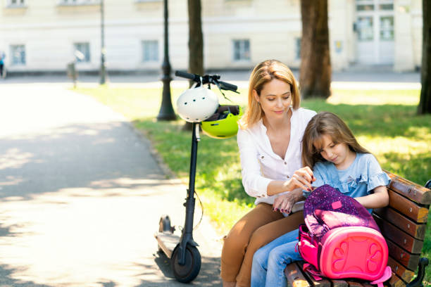 istock Mother and daughter spent their time at park 1344742076