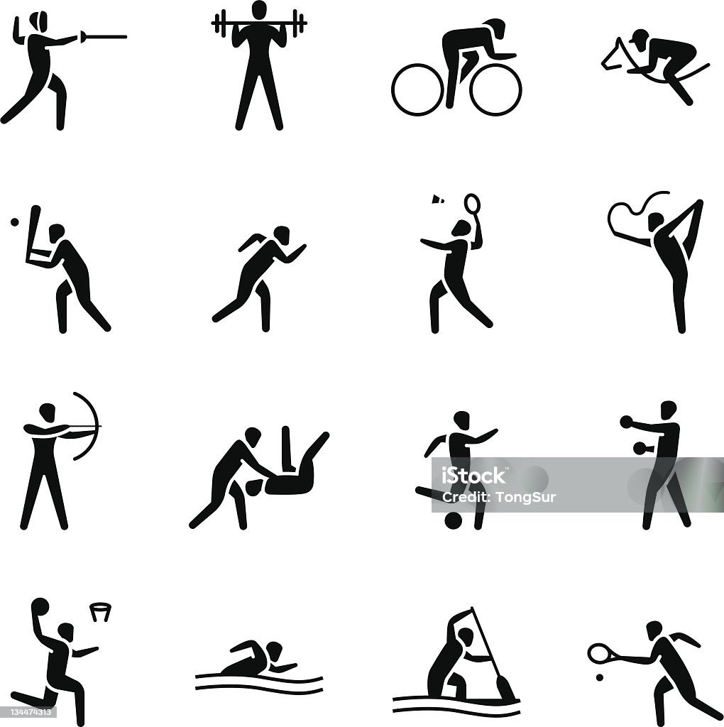 Sport Icons/set 1 - clipart vectoriel de Icône libre de droits