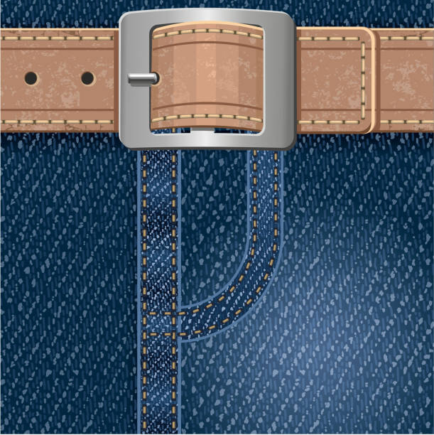 jeans hintergrund - wild west backgrounds leather textured stock-grafiken, -clipart, -cartoons und -symbole