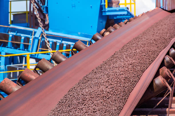 Mackay, Queensland, Australia - March 2021: Port of Hay Point terminal exporting thermal and metallurgical coal from Central Queensland\