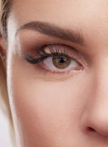 istock Cropped studio shot of a beautiful young woman’s eyes 1344747270