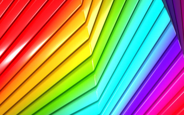 istock Colorful 3D Abstract Background of Glass Stacks 1344747908