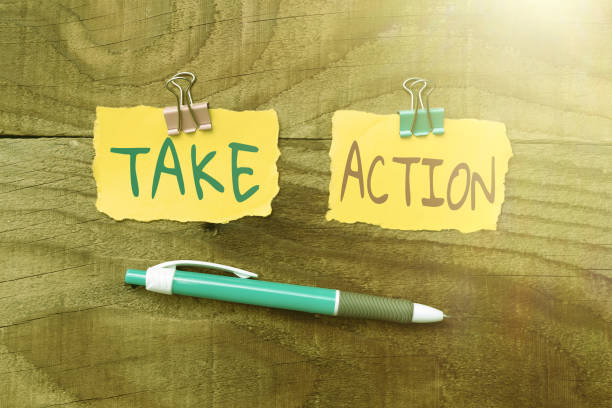 istock Writing displaying text Take Action. Business concept do something official or concerted to achieve aim with problem Colorful Perpective Positive Thinking Creative Ideas And Inspirations 1344748198