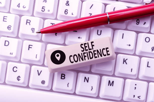 istock Conceptual caption Self Confidence. Concept meaning a feeling of trust in one s is abilities qualities and judgment Formatting And Compiling Online Datas, Abstract Editing Spreadsheet 1344748236