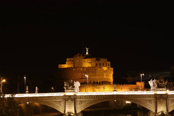 Rome cityscape panorama at twilight