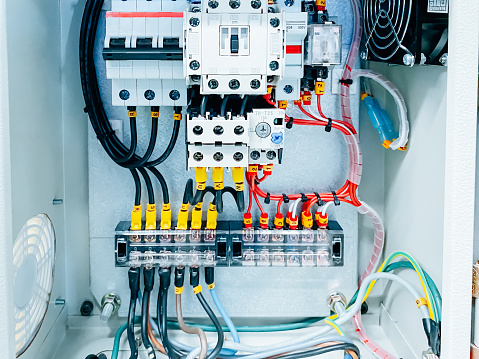 Electric control panel enclosure for power supply.