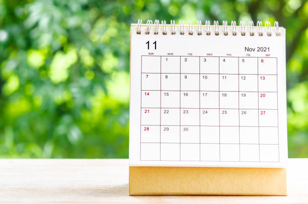 istock November 2021 Calendar desk for organizer to plan 1344755435
