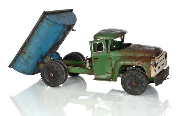 istock Child dump truck. Rusty car 1344755448