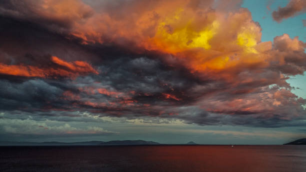 istock Sunset over the sea 1344757434