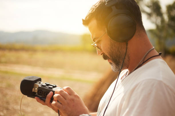 istock record music outdoors with portable device 1344759266