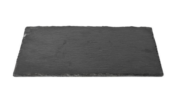 istock big rectangular black slate stone board isolated on white background, utensils for serving food 1344759497