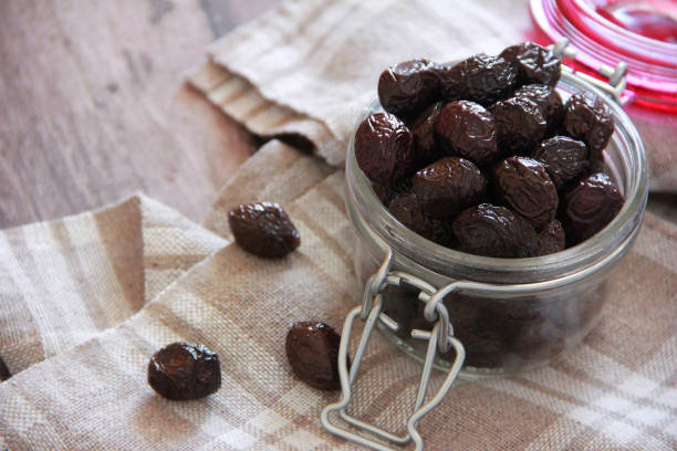 istock oily black olives with a stone 1344762030