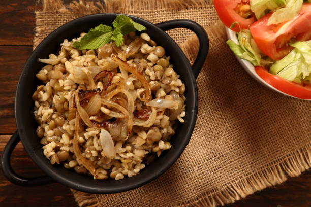 Middle Eastern Mujaddara Bulgur