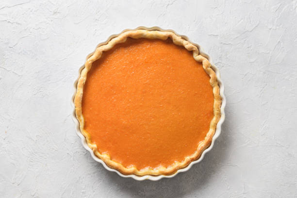 istock Homemade Traditional American Pumpkin Pie. 1344763384