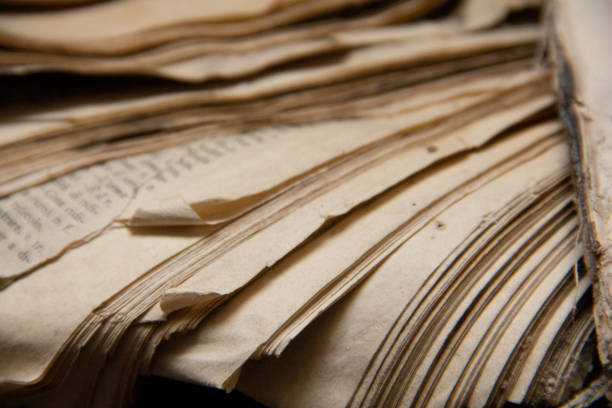 Pack of printed antiquary rotted paper