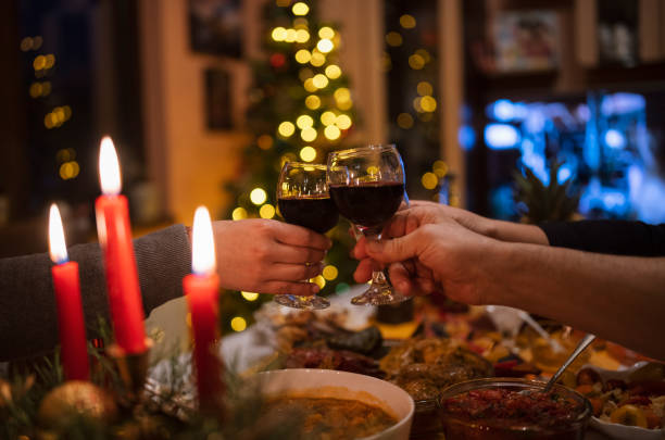 istock Christmas Celebration Toast. 1344768536