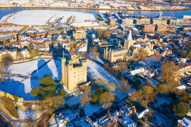 Rochester in Winter stock photo