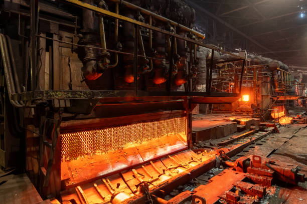 istock Furnace for heating metal forgings and ingots 1344771400
