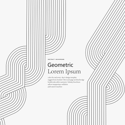 Abstract Geometric Minimalism Line Pattern Illustration Backgrounds For Design