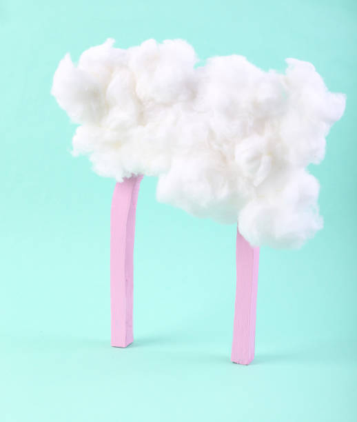 istock Pink arch with cloud on blue background. Minimalism. Pastel color trend 1344780590