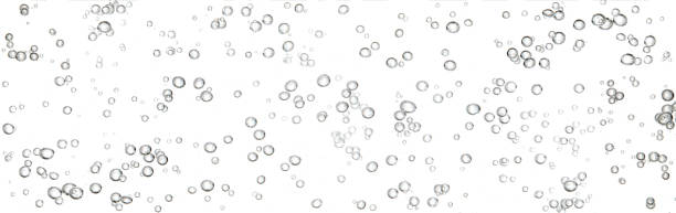 water bubble black oxygen air, in an underwater