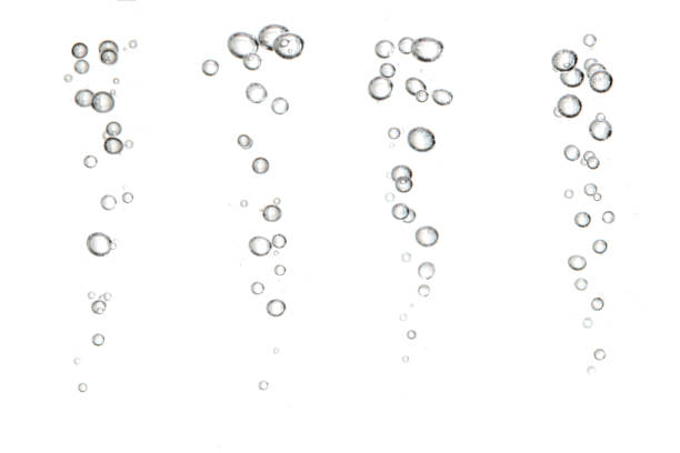 water bubble black oxygen air, in an underwater