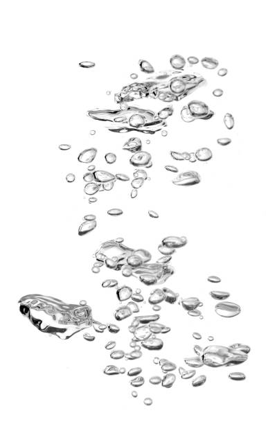 Droplet on white background. Horizontal  composition with clipping path.