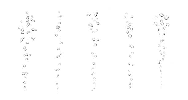 water bubble black oxygen air, in an underwater