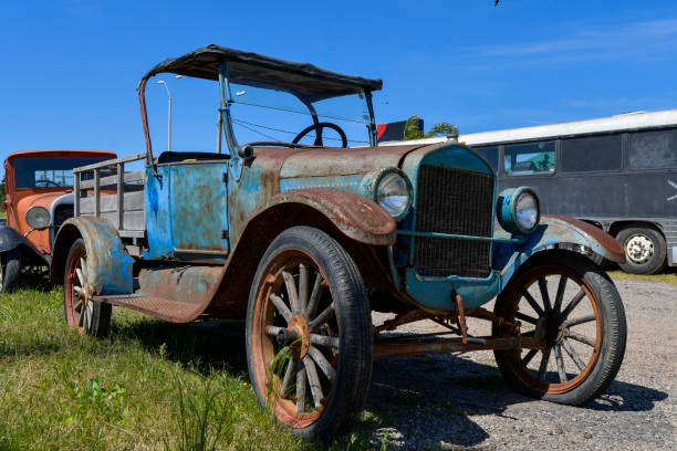 istock Antique vehicle preserved in Uruguay. 1344785161