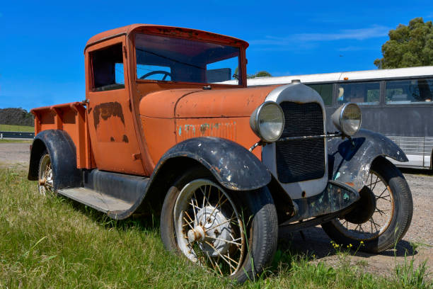 istock Antique vehicle preserved in Uruguay. 1344785181