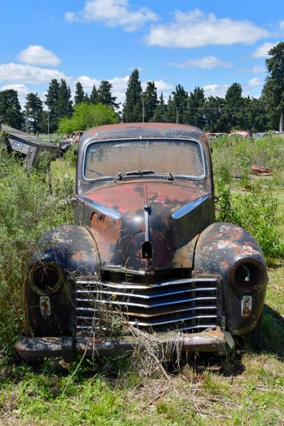 istock Antique vehicle preserved in Uruguay. 1344785288