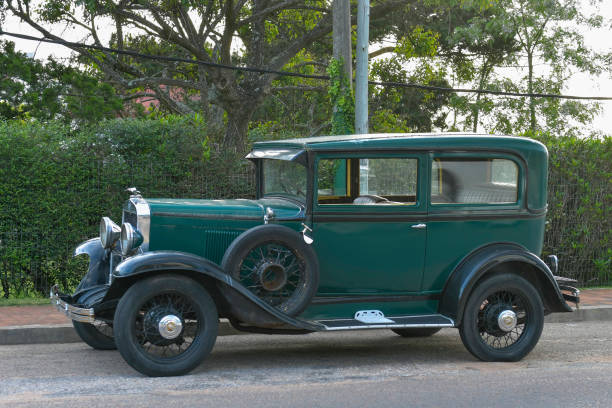 istock Antique vehicle preserved in Uruguay. 1344785326