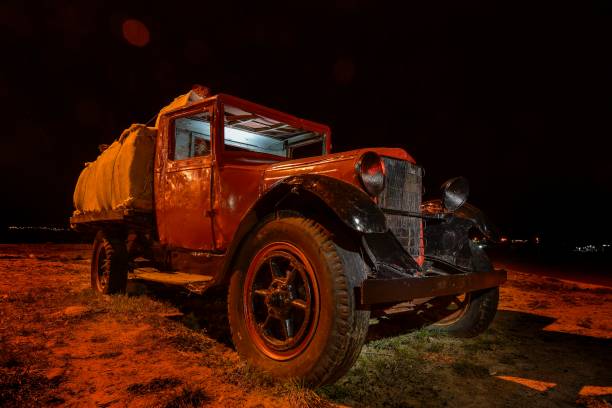 istock Antique vehicle preserved in Uruguay. 1344785333