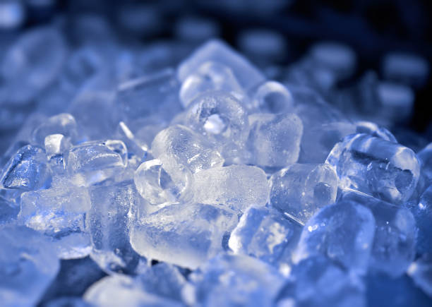 istock Real ice close up background. Ice for cooling food and drinks 1344787553