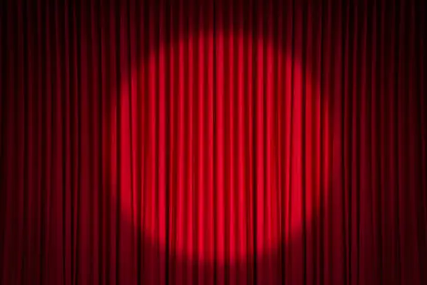 Photo of Red stage curtain