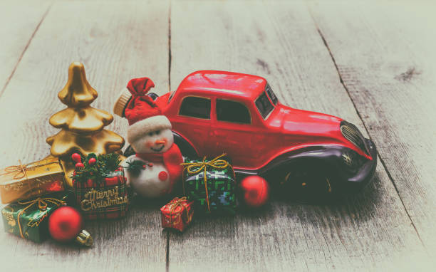 istock Christmas toy car 1344796453